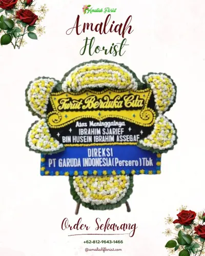 Papan Bunga Duka di Majalaya